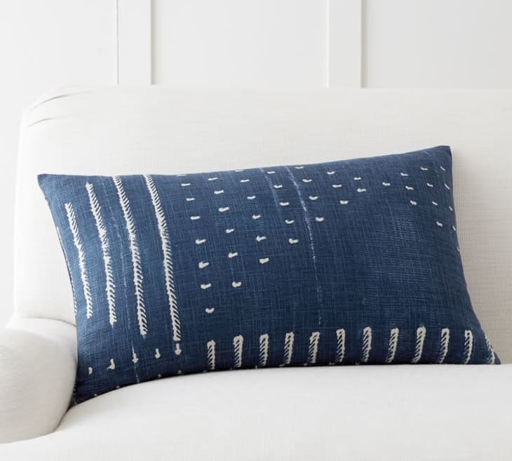 Mudcloth lumbar sale pillow